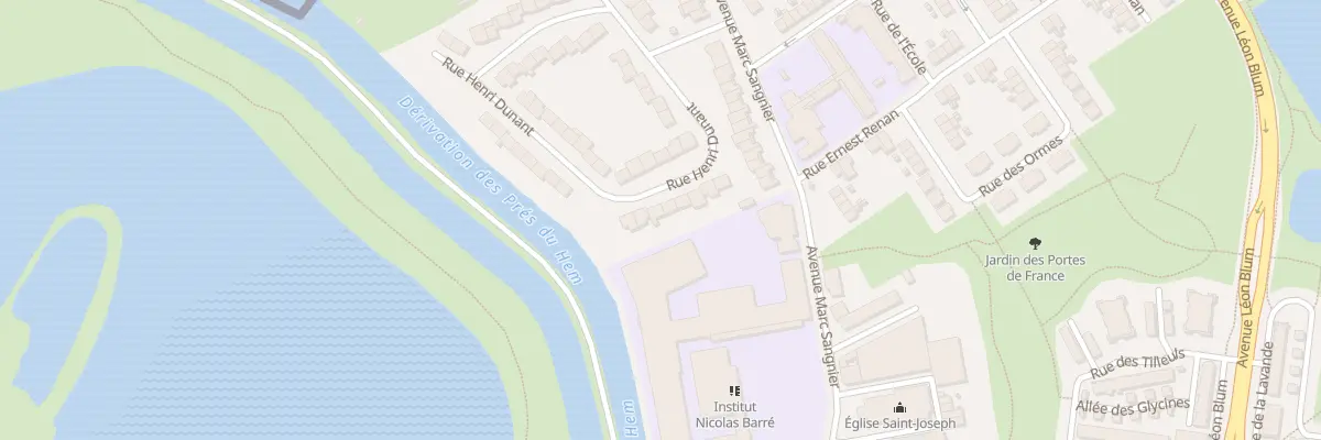 Plan du 50 Rue Henri Dunant à Armentières