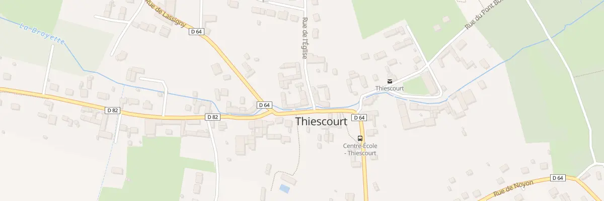 Plan du 3 Rue de l’Eglise à Thiescourt