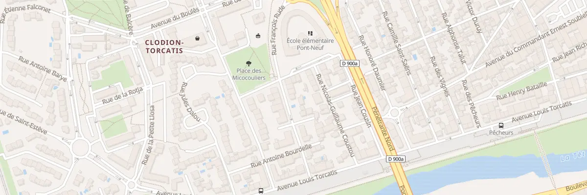 Plan du 20 Rue François Rude à Perpignan