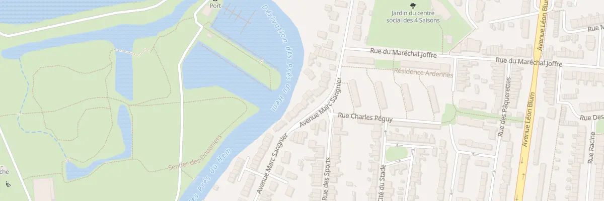Plan du 65 Av Marc Sangnier à Armentières