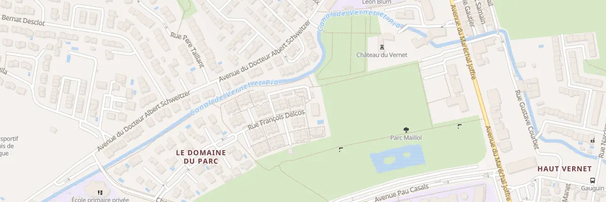 Plan du 28 Rue François Delcos à Perpignan