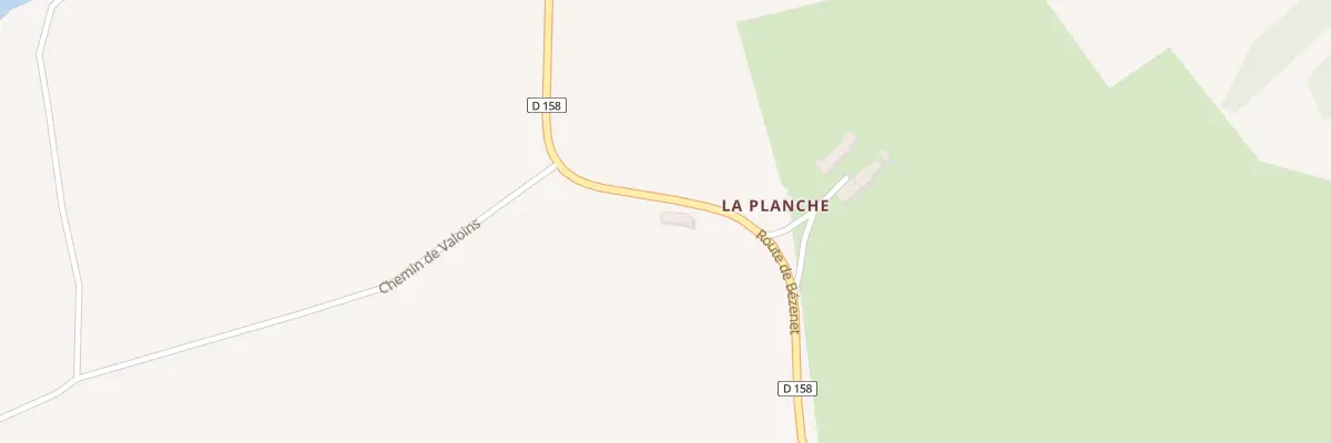 Plan du 5113A La Planche à Beaune-d’Allier