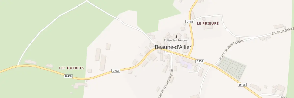 Plan du 5155 Le Bourg à Beaune-d’Allier