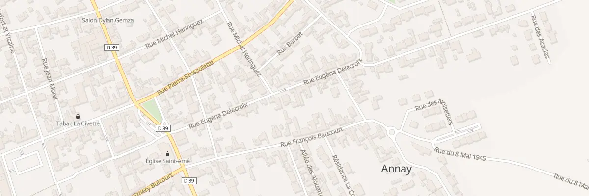 Plan du 32 Rue Eugéne Delecroix à Annay