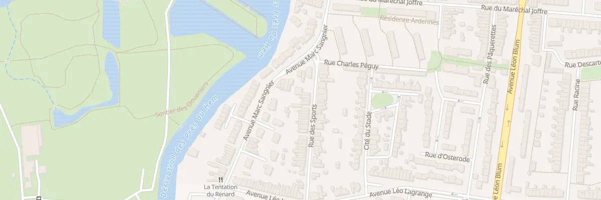 Plan du 59 Rue des Sports à Armentières
