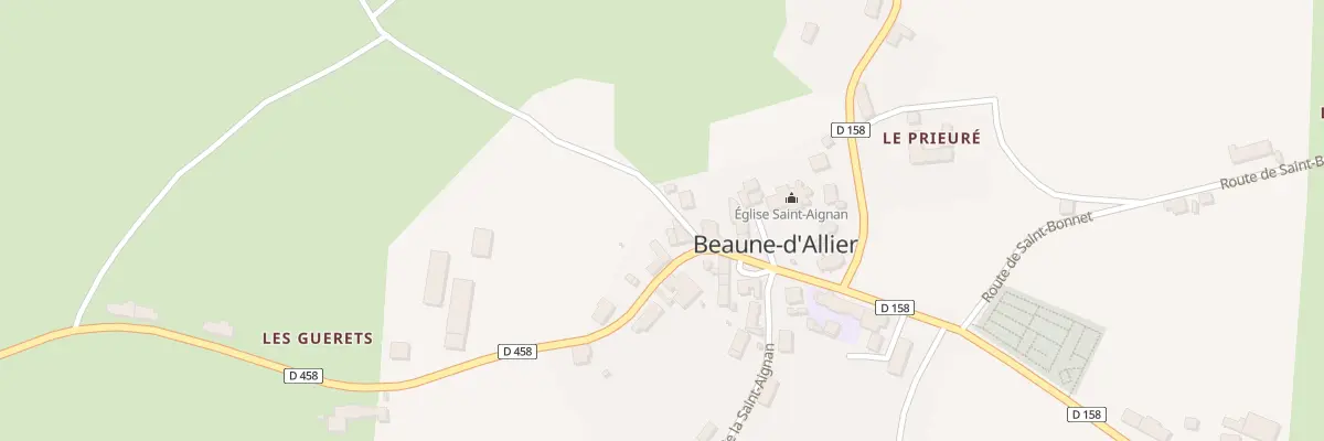Plan du 5154 Le Bourg à Beaune-d’Allier