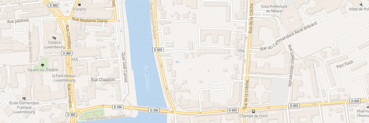 Plan du 37 Quai Jacques Prevert à Meaux