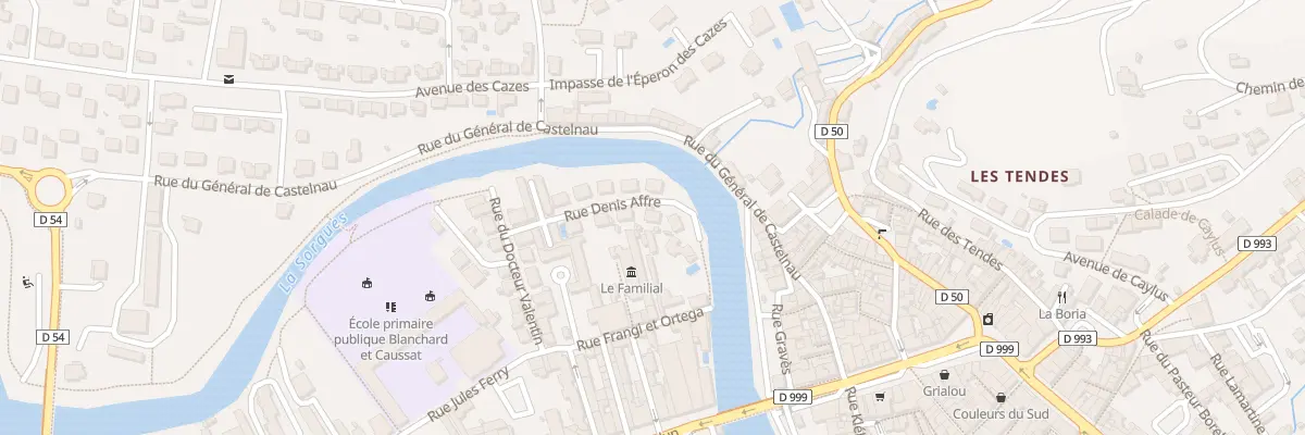 Plan du 10 Rue Denis Affre à Saint-Affrique