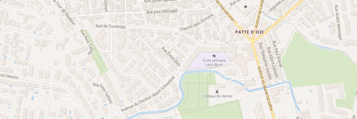 Plan du 30 Av Doc Schweitzer à Perpignan