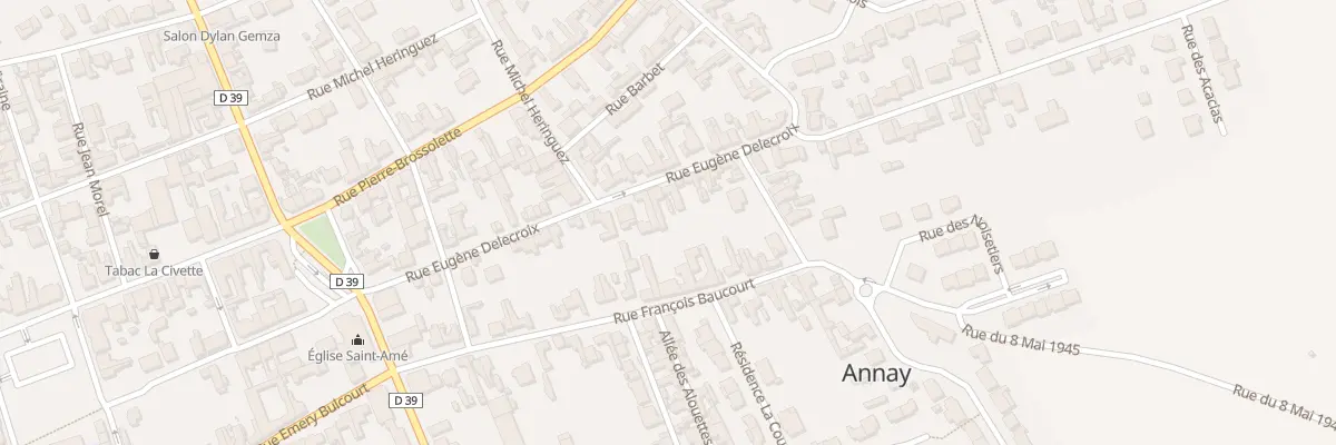 Plan du 30 Rue Eugéne Delecroix à Annay