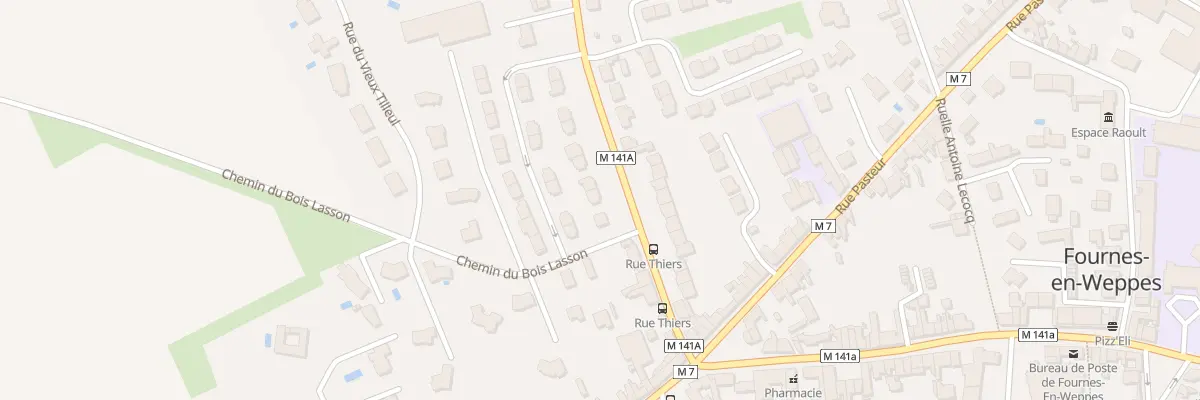 Plan du 141 Rue Thiers à Fournes-en-Weppes
