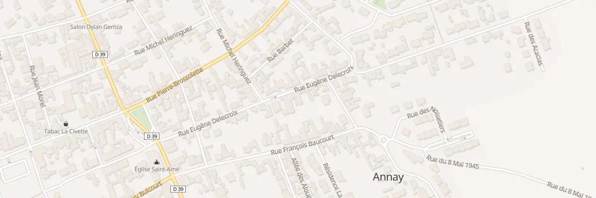 Plan du 28 Rue Eugéne Delecroix à Annay