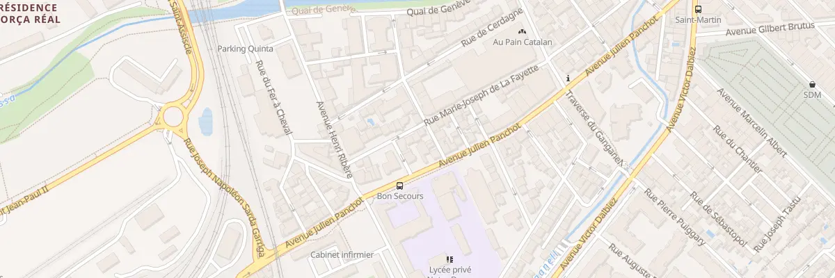 Plan du 17 Rue Lafayette à Perpignan