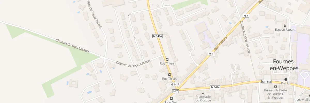 Plan du 123 Rue Thiers à Fournes-en-Weppes