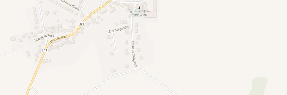 Plan du 9 Rte de Nongloire à Douy-la-Ramée