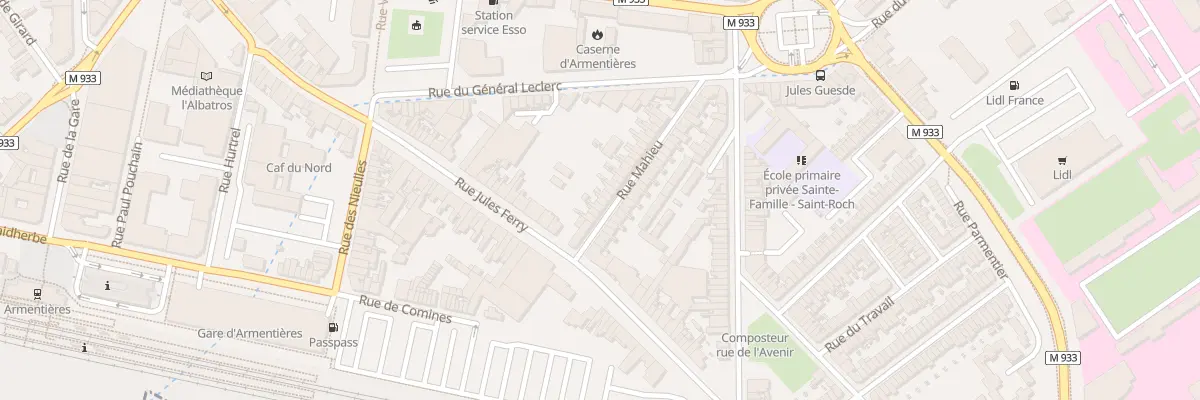 Plan du 32 Rue Mahieu à Armentières