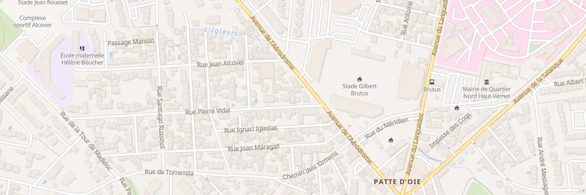 Plan du 8 Rue Pierre Vidal à Perpignan