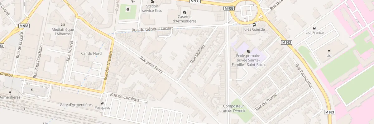 Plan du 30 Rue Mahieu à Armentières