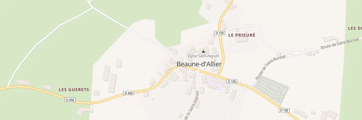 Plan du 5152 Le Bourg à Beaune-d’Allier