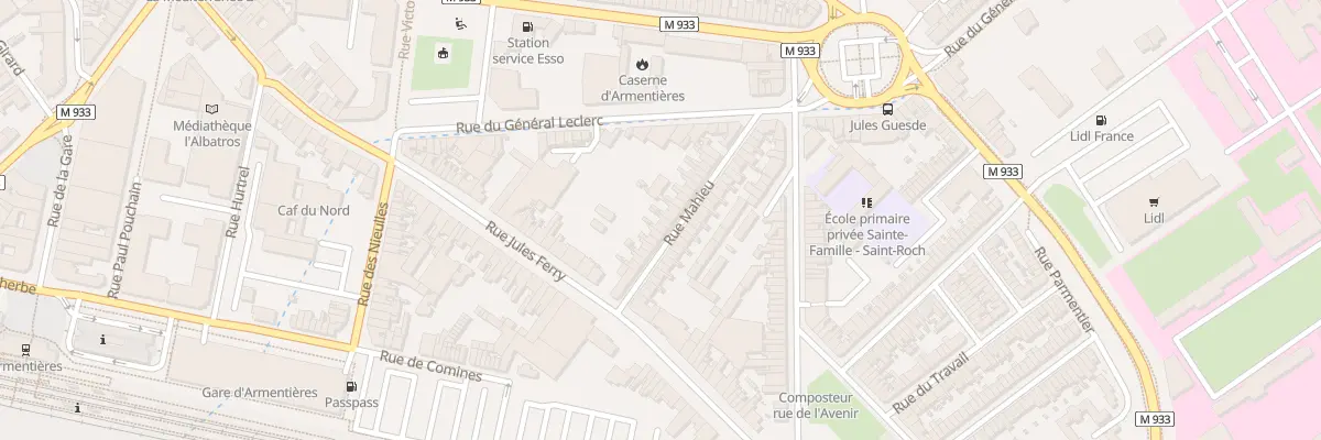 Plan du 24 Rue Mahieu à Armentières