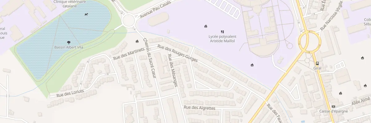 Plan du 33 Rue des Rouges-Gorges à Perpignan