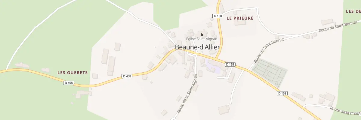Plan du 5164 Le Bourg à Beaune-d’Allier