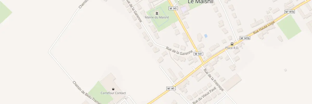 Plan du 28 Rue de la Garenne au Maisnil