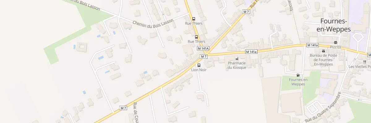 Plan du 827 Rue Faidherbe à Fournes-en-Weppes