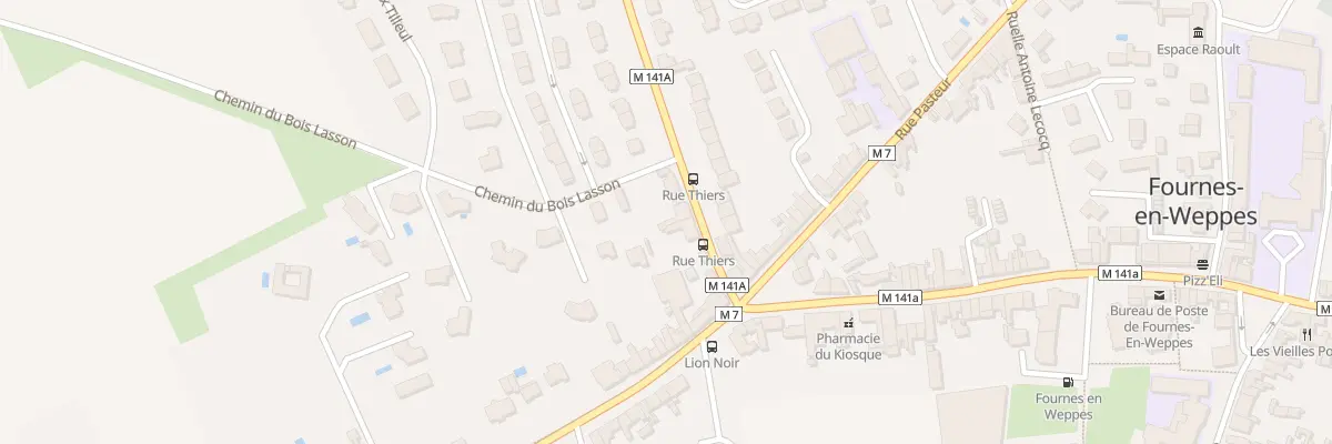 Plan du 67 Rue Thiers à Fournes-en-Weppes