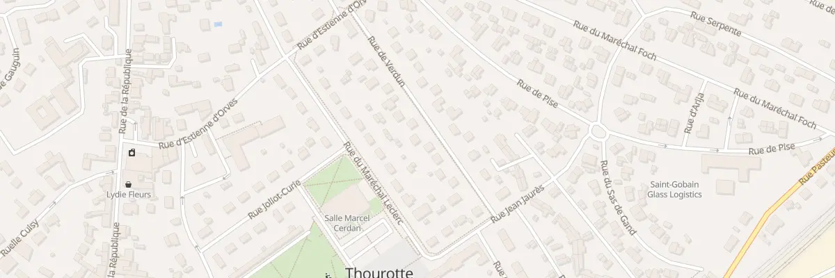 Plan du 13 Rue de Verdun à Thourotte