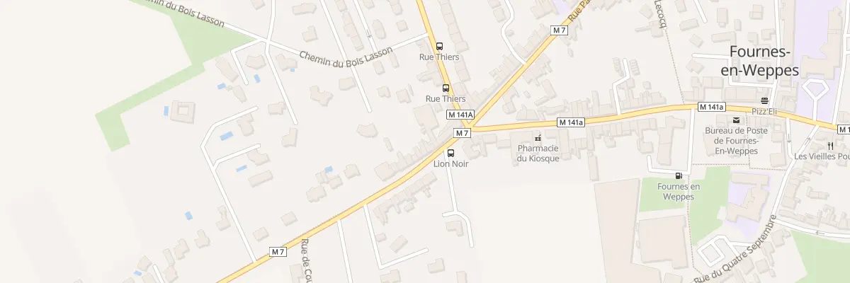 Plan du 837 Rue Faidherbe à Fournes-en-Weppes
