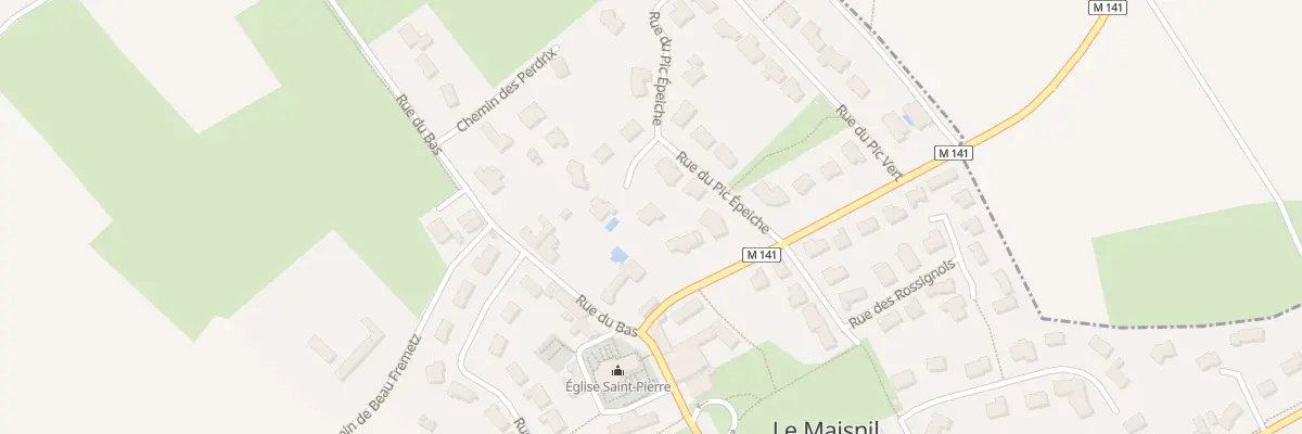 Plan du 6 Rue du Pic Épeiche au Maisnil