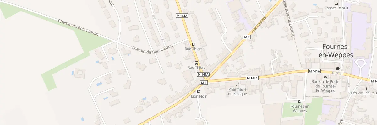 Plan du 65 Rue Thiers à Fournes-en-Weppes