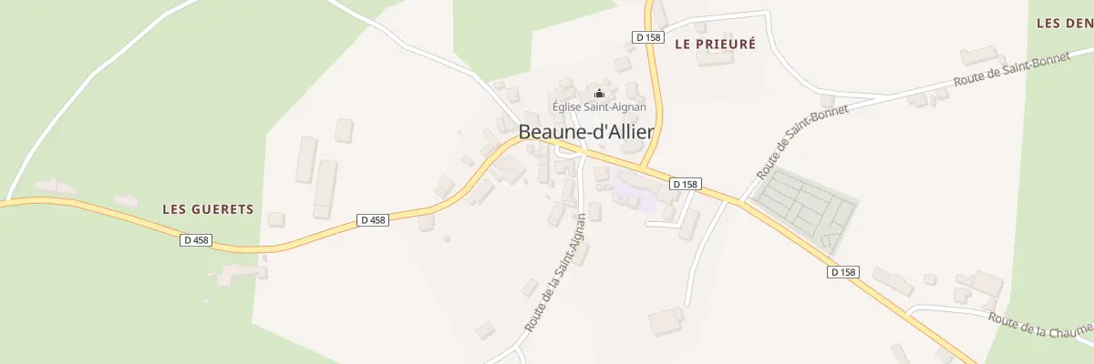 Plan du 5165 Le Bourg à Beaune-d’Allier