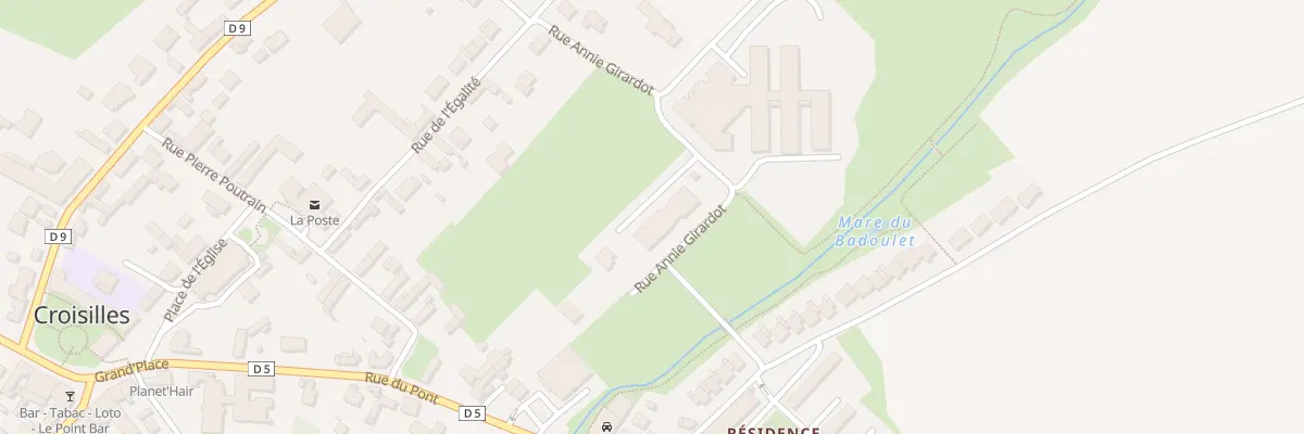 Plan du 6 Rue Annie Girardot à Croisilles