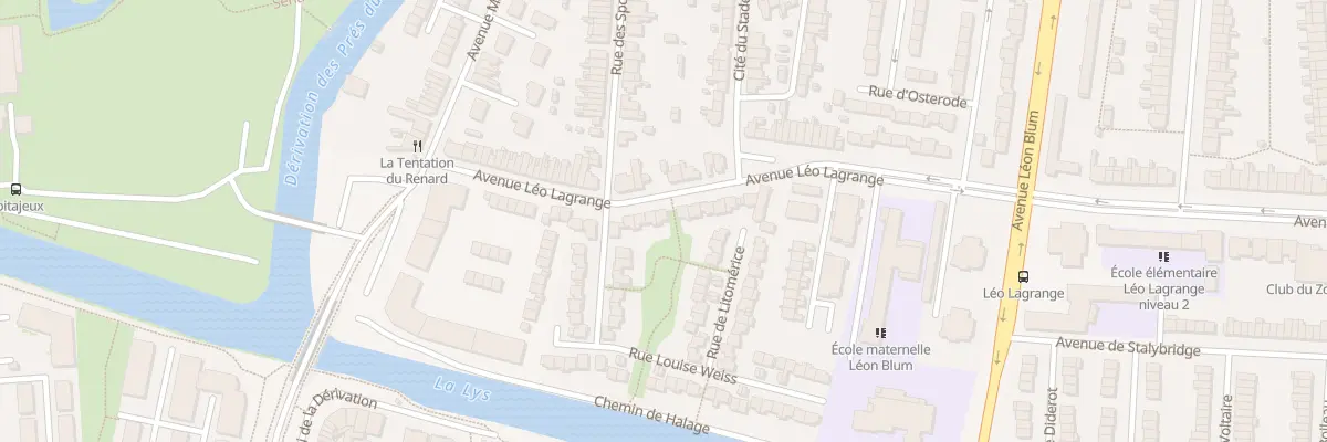 Plan du 14 Av Leo Lagrange à Armentières