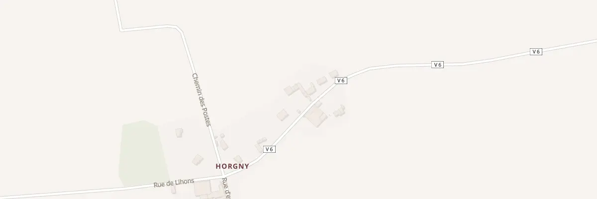 Plan du 8 Rue d’Horgny à Villers-Carbonnel