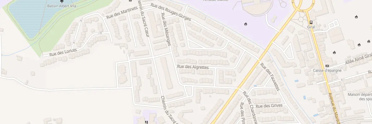 Plan du 34 Rue des Aigrettes à Perpignan