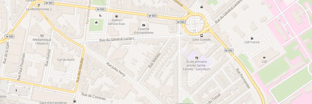 Plan du 10 Rue Mahieu à Armentières