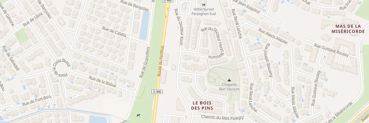 Plan du 2 Rue du Docteur Henri Bonzoms à Perpignan