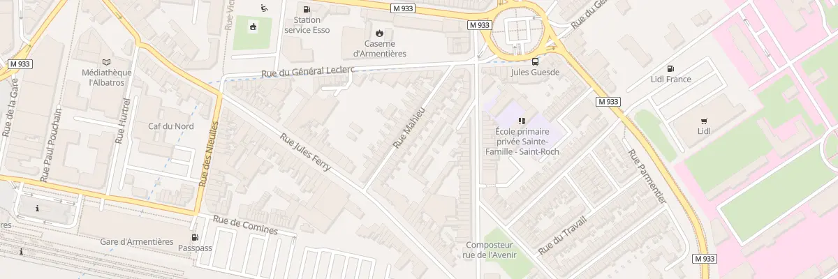 Plan du 29 Rue Mahieu à Armentières