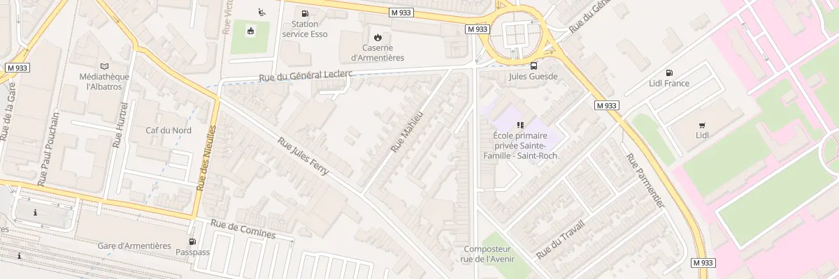 Plan du 27 Rue Mahieu à Armentières