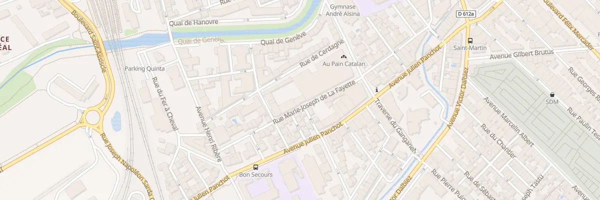 Plan du 6 Rue Marie-Joseph de la Fayette à Perpignan