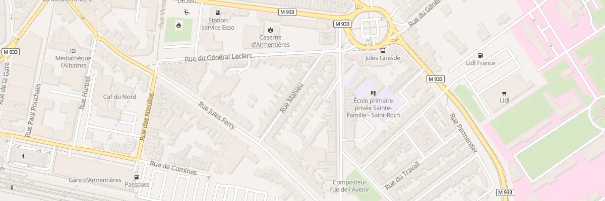 Plan du 25 Rue Mahieu à Armentières
