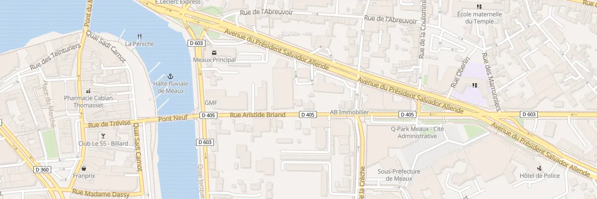 Plan du 9 Rue Aristide Briand à Meaux