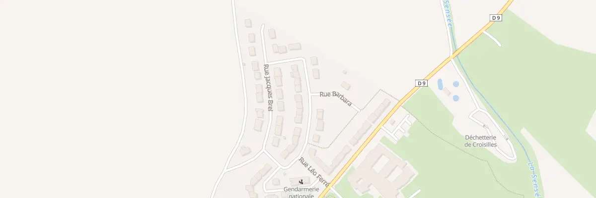 Plan du 15 Rue Georges Brassens à Croisilles