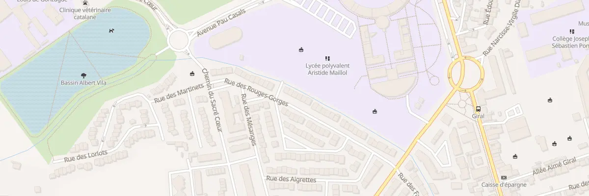 Plan du 44 Rue des Rouges-Gorges à Perpignan
