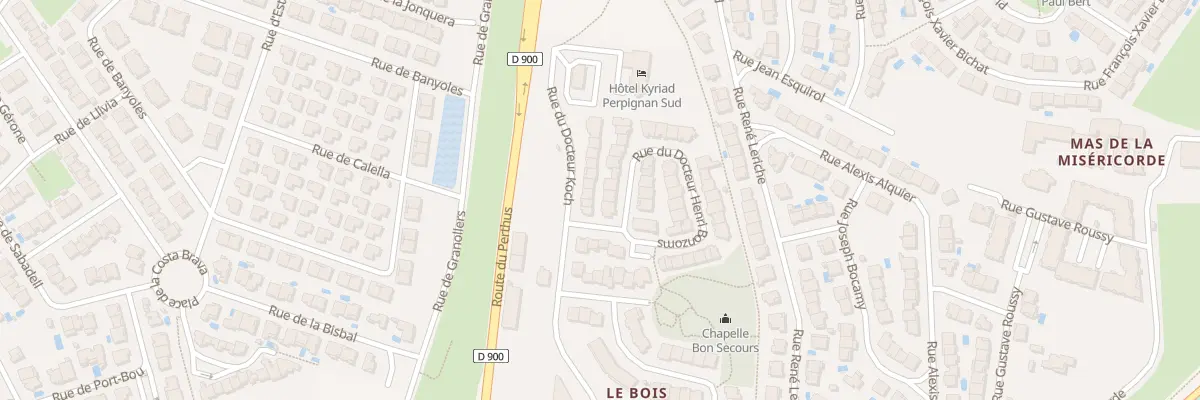 Plan du 56 Rue du Docteur Henri Bonzoms à Perpignan