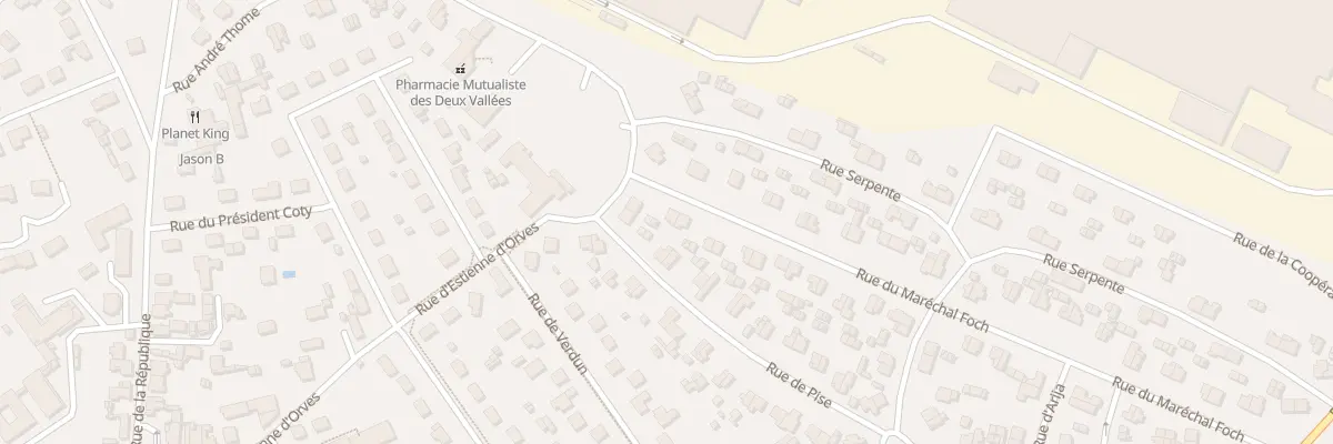 Plan du 45 Rue du Maréchal Foch à Thourotte