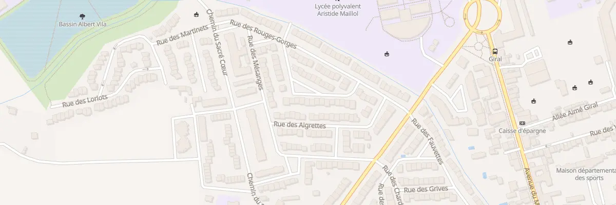 Plan du 21 Rue des Bouvreuils à Perpignan